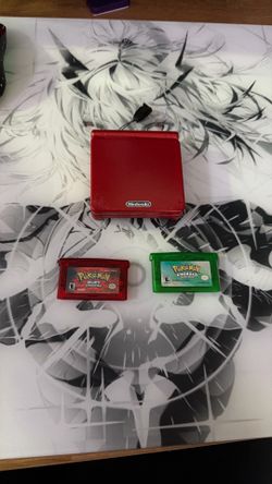 Rare Pokémon Emerald and ruby red for GameBoy advanced sp