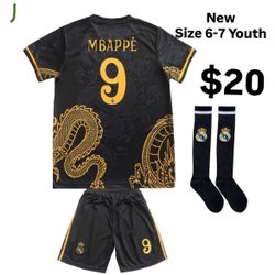 Soccer Jersey Outfit Youth Size 6-7 Years NEW IN PACKAGE