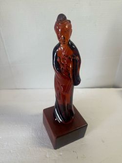 The Antique Red Amber Asian Lady