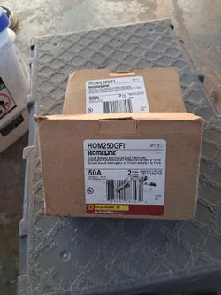 Square D Homeline 50 Amps Two Pole Gfi Breaker  $95 each