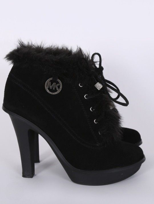 MICHAEL Michael Kors black leather