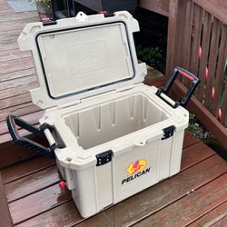 Like-New Pelican Elite Cooler with Heavy Duty Handles for Easy local pickup