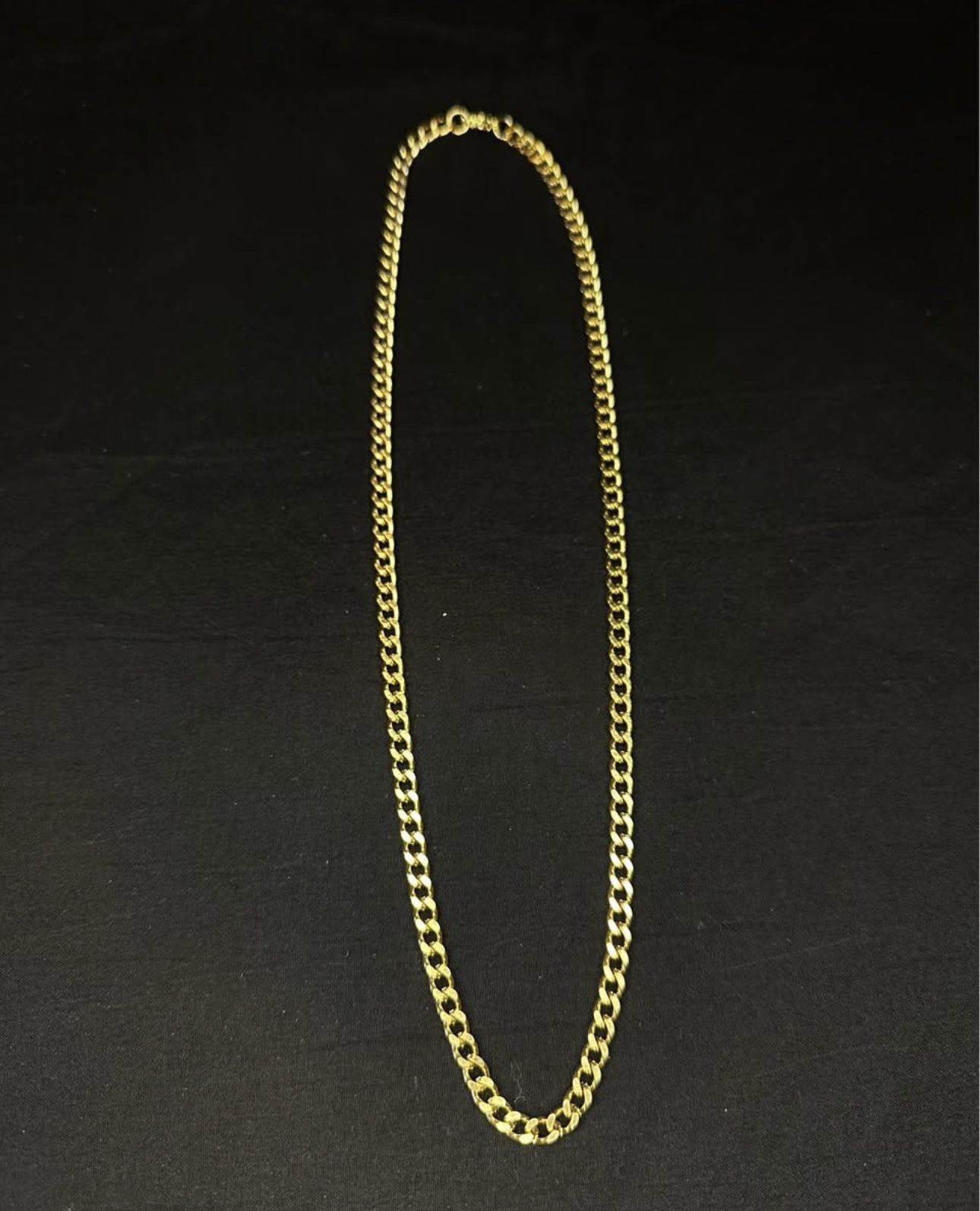 Gold Plated Cuban Chain 4mm 20” New