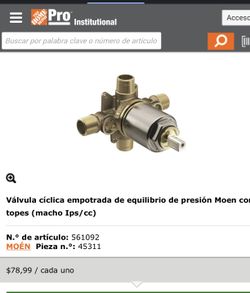 Shower Faucet Valve And Trim Kit 
