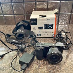 Sony α6000 24.3 MP Mirrorless Digital Camera Kit with E PZ 16-50mm f/3.5-5.6 ...