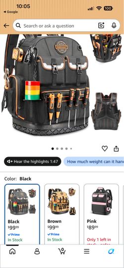 Inmount Tool Backpack Black