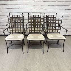 Charleston Forge High End Wrought Iron Chairs 6pc