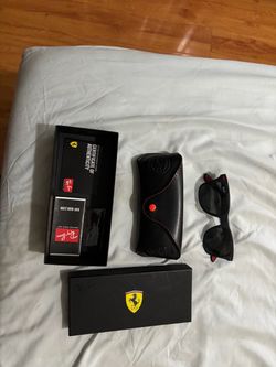 Ray-Ban x Scuderia Ferrari Sunglasses with Case and Box