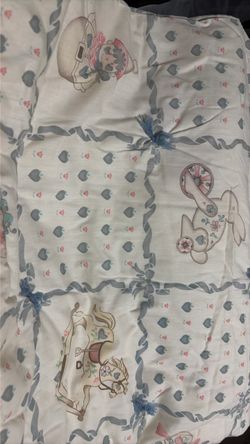 One baby blanket for crib for 10.00
