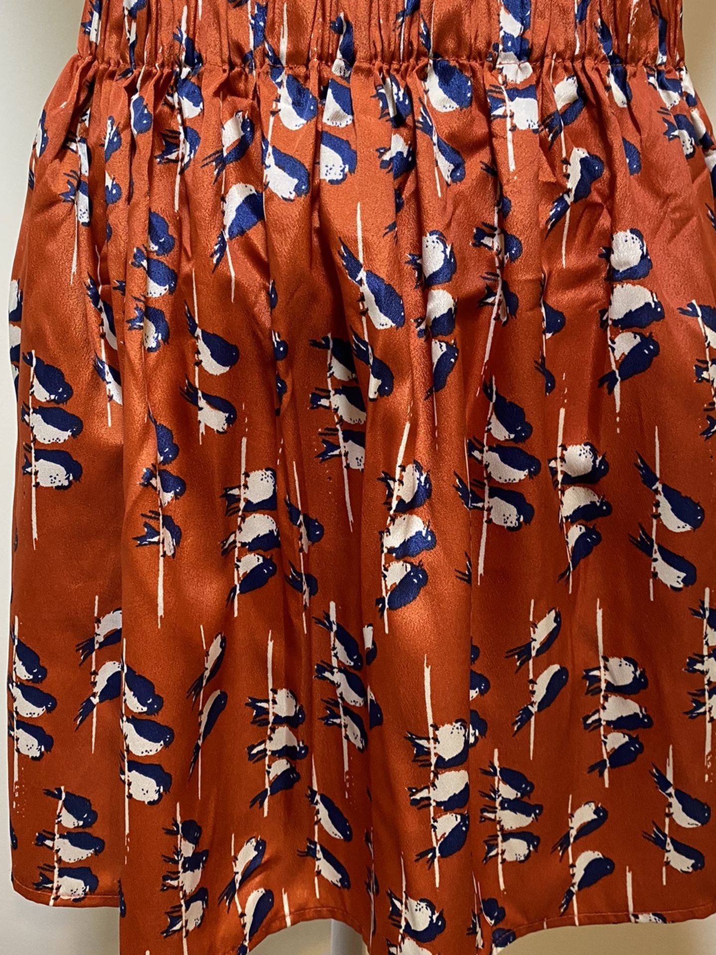 Red Camel Red Bird Print Women’s Small Skirt With Pockets