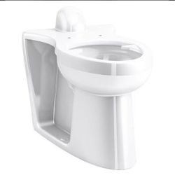 Kohler K-25044-SSL-0 White ModFlex Adjust-a-Bowl Floor-Mount Rear Spud Flushometer Bowl with Bedpan Lugs