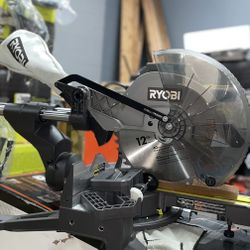Ryobi 15 Amp 12 in. Corded Sliding Compound Miter Saw with LED Cutline Indicator