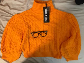 Velma costume sweater and glasses only