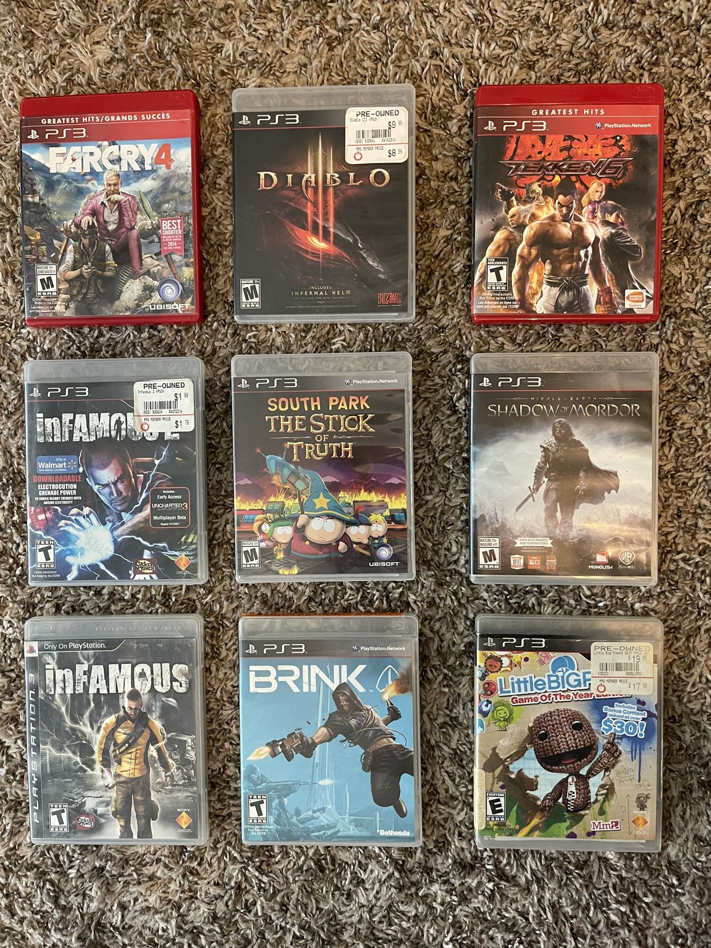 Used PS3 Game Bundle