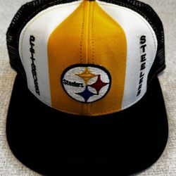 Pittsburg Steelers Hat Cap AJD Lucky Stripe Snapback Vintage