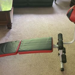 Foldable Adjustable Weight Bench With Boxing Training Maize Ball 