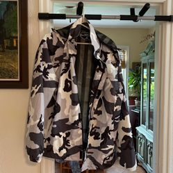 Gray Black Camouflage Jacket 