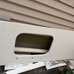 New Quartz Counter Top 87” Long With New  Sink 