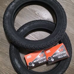 E -Bike 14×2.125 Tires and Tubes 