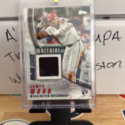 2025 Topps James Wood Game Use Material Card