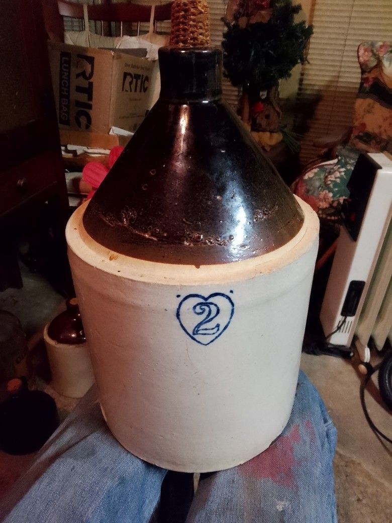 Antique 2 Gallon Stoneware Jug
