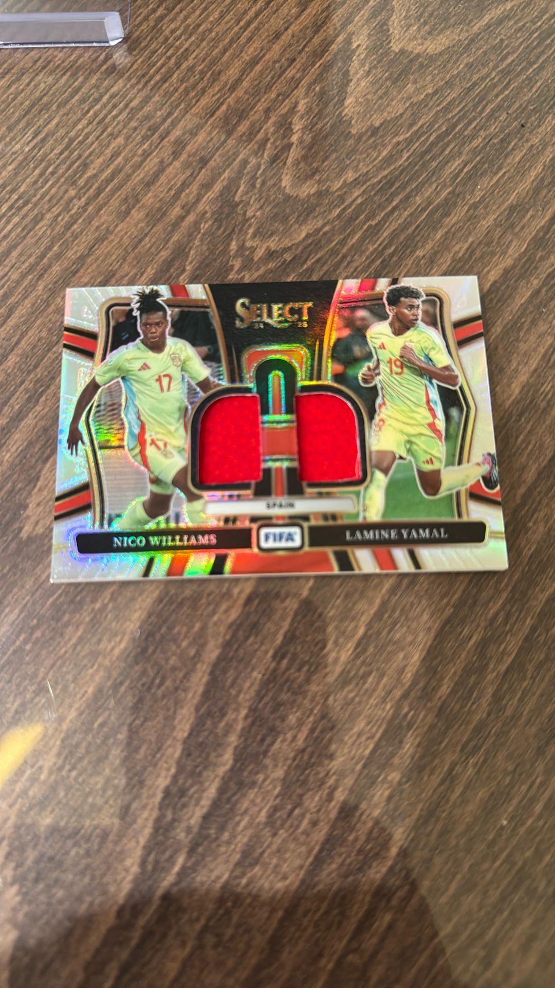 2024-25 Panini Select Lamine Yamal Nico Williams Dual Swatches