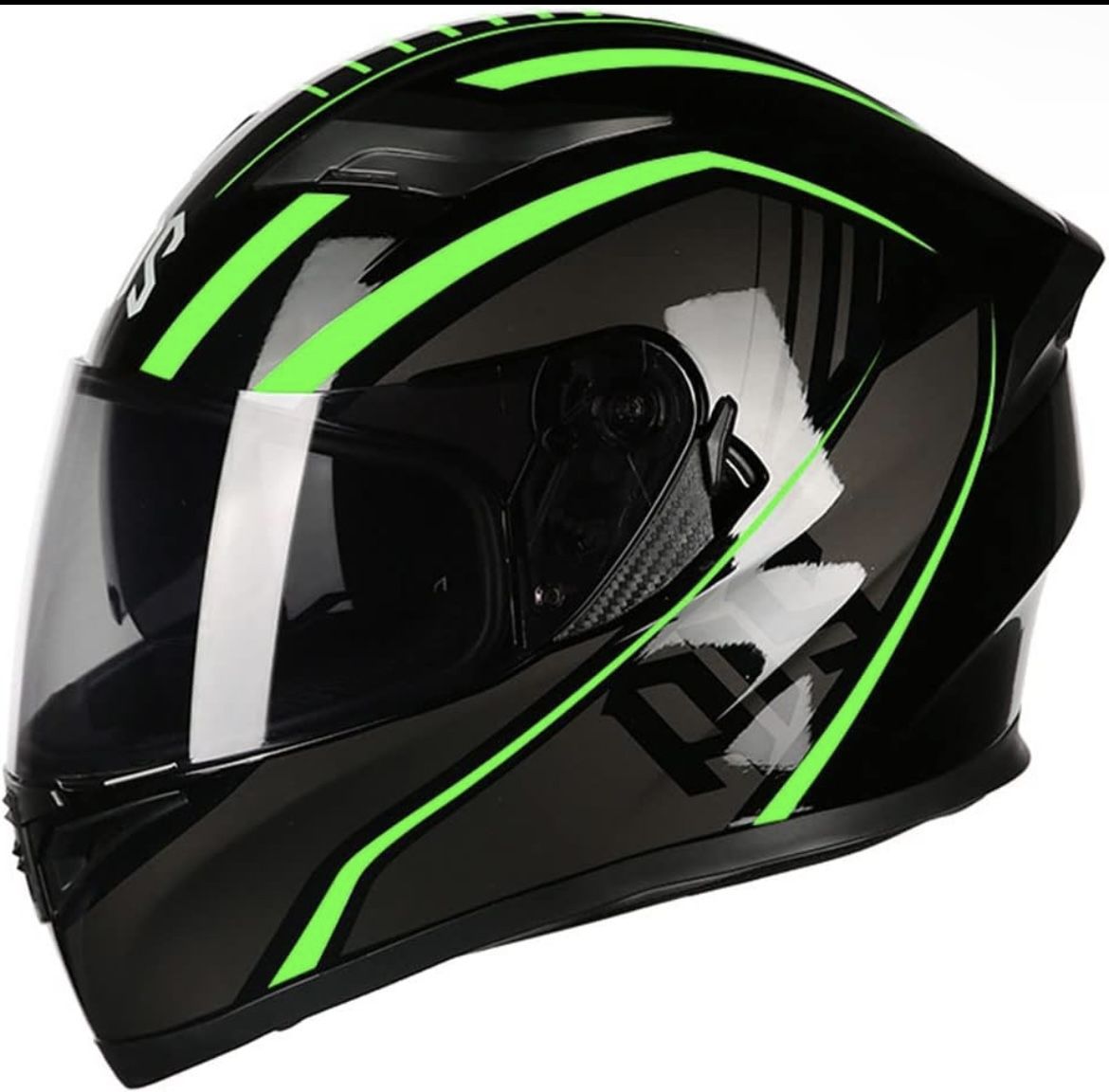 Full Face Motorcycle Helmet DOT Approved Motorbike Moped Street Bike Racing Crash Helmet,size L