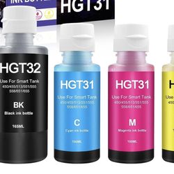Compatible Ink Bottle Replacement for HP 31 32 XL Work for HP