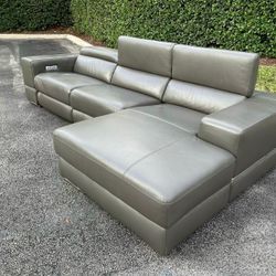 🛋️ Couch/Sofa Sectional - Recliner - Leather - Gray - Delivery Available 🚛
