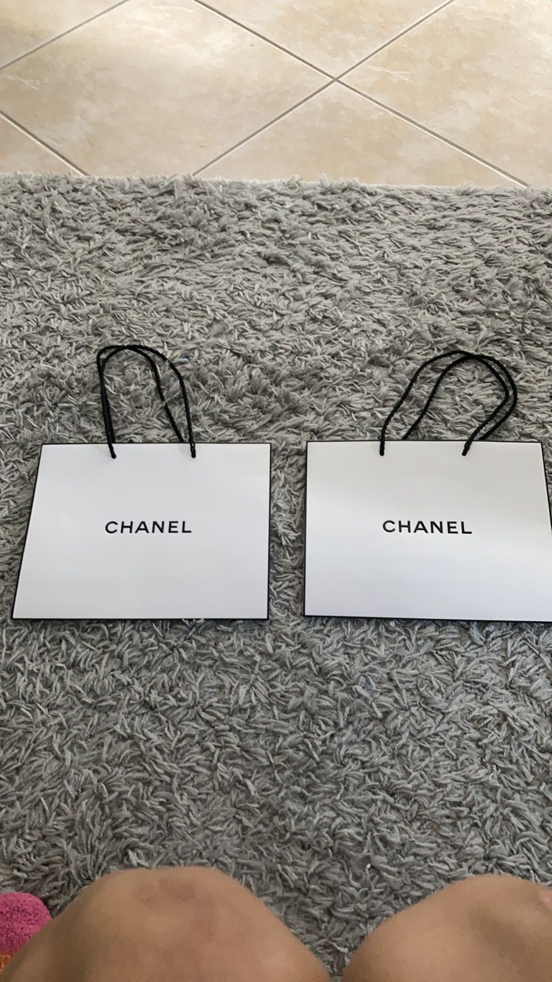 Chanel brand new shopping bags ( set of 2)