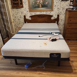 Adjustable Bed And Brand New Mattress