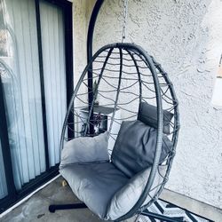 Hanging Egg Chair with Stand and extra replaceable parts