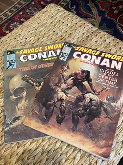 Rare 1975 Conan The Barbarian Comic Books (2) , April No 5 And Aug No 7 Editions . 