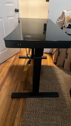 Black Adjustable Height Desk
