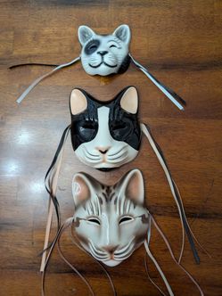 Ceramic Cat Faces