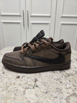 NEW Jordan 1 x Travis Scott Velvet Brown Shoes