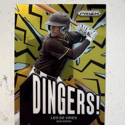 2025 Panini Prizm - Dingers! Leo de Vries #15 (RC) - San Diego Padres