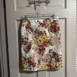 Womens Van-Heusen Studio Floral Skirt Size 8