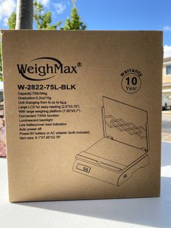 Weighmax W-2822-75L-BLK brand new