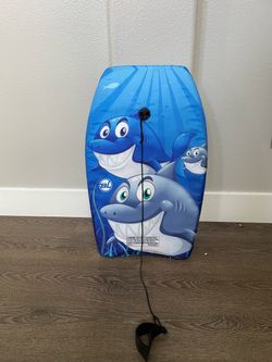 Kids Shark Bodyboard with Wrist Leash