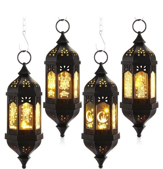 4 Pcs Ramadan Lantern