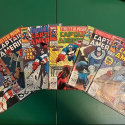 1990 Captain America Streets Of Poison Saga Comics