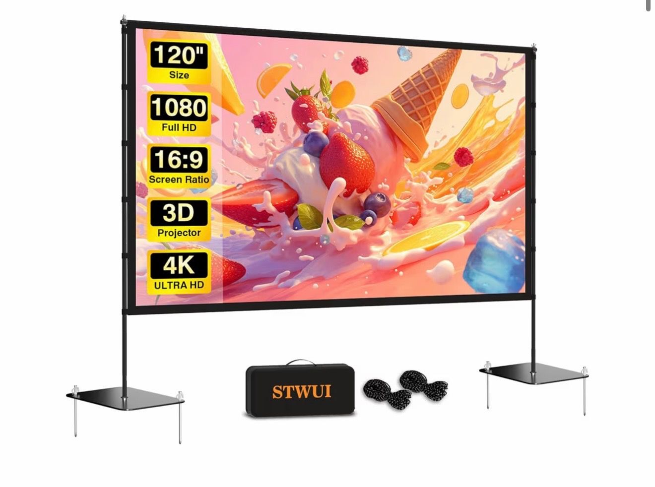 Outdoor-Projector-Screen-with-Stand