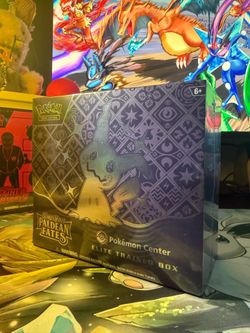 Sealed Pokémon Center Paldean Fates Elite Trainer Box - Exclusive Shiny ETB - Factory New