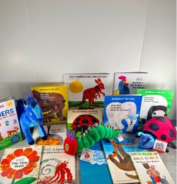 Eric Carle Children's Books and Plush Toy Bundle