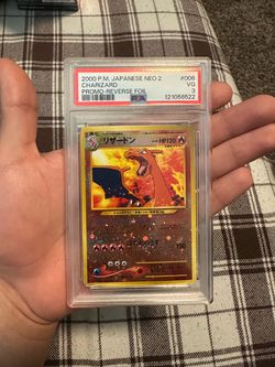 2000 POKEMON JAPANESE NEO 2 PROMO REVERSE FOIL #006 CHARIZARD PSA 3