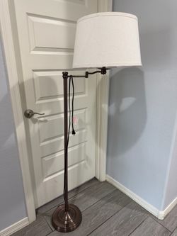 Bronze Swing Arm Floor Lamp
