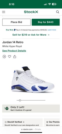 Jordan 14 Retro Used Size 8
