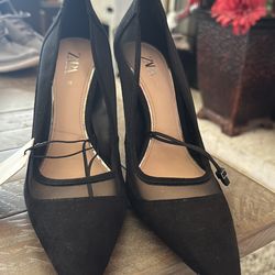 Zara Black pointed Heal (7.5)