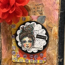 Wood Plaque - Secret /flower